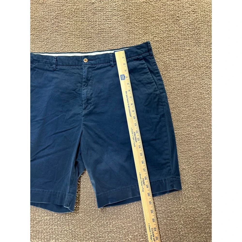 Polo Ralph Lauren Mens Navy Blue Stretch Classic Fit Chino Shorts Size 38